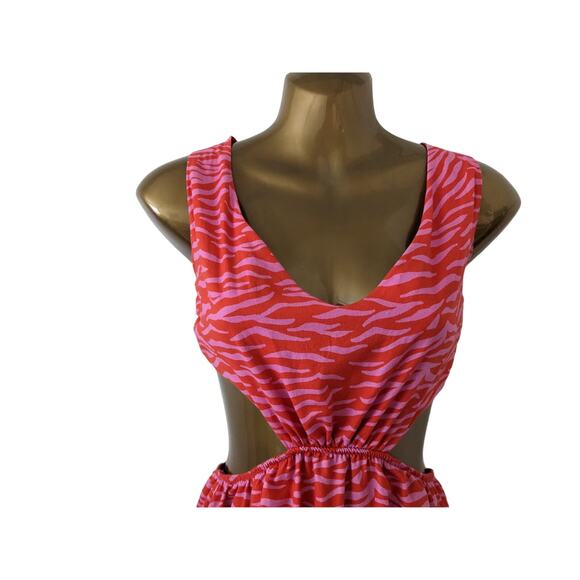 NWT Sz XS ANTHROPLOGIE by PEIXOTO MARIAH Dress Resort Wear Feisty Tiger Dress - Picture 4 of 8